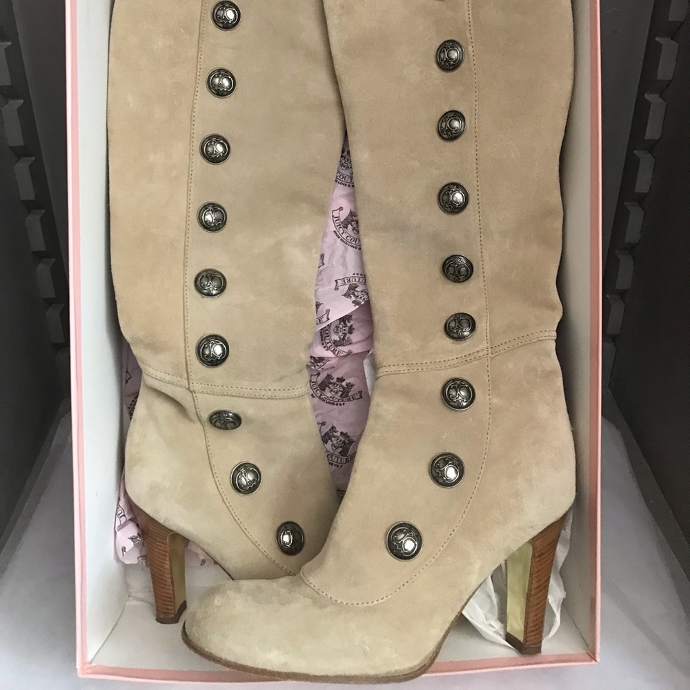 Juicy Couture Beige Suede Boot